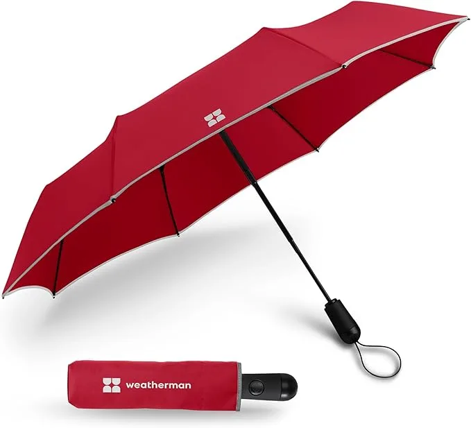 Packable waterproof rain sun umbrella hiking