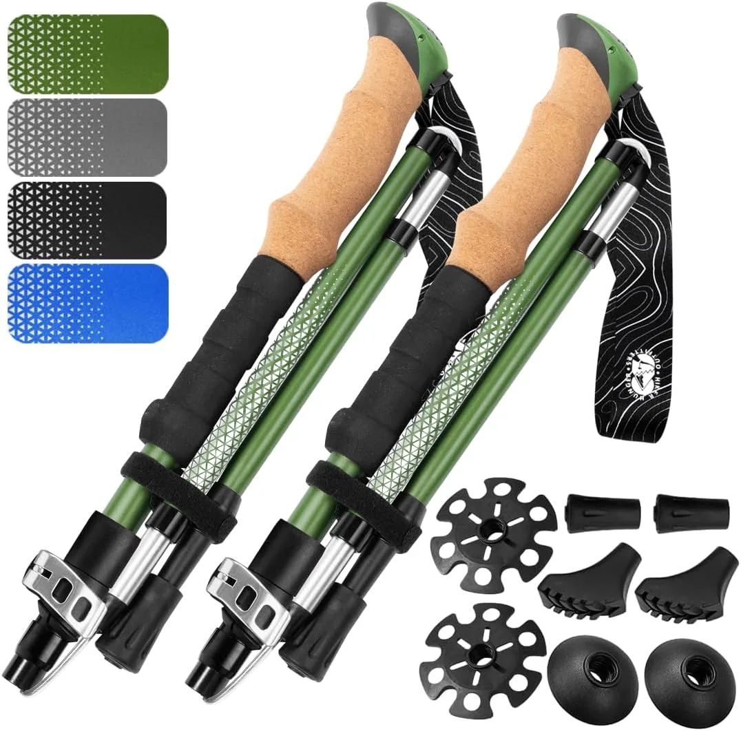 Collapsible trekking poles Rhineland pilgrimage