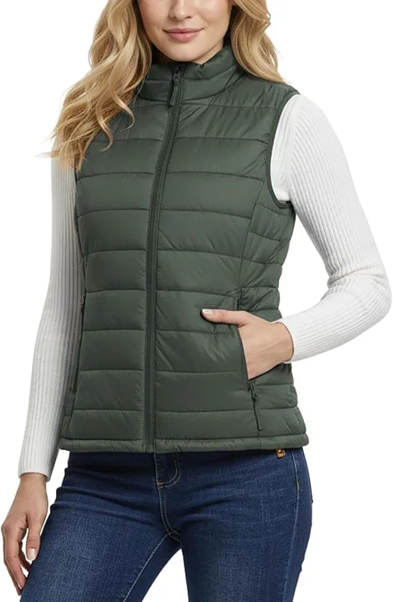 Packable down gilet fleece mid layer